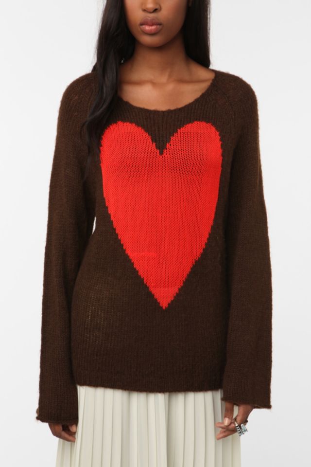 Wildfox heart outlet sweater