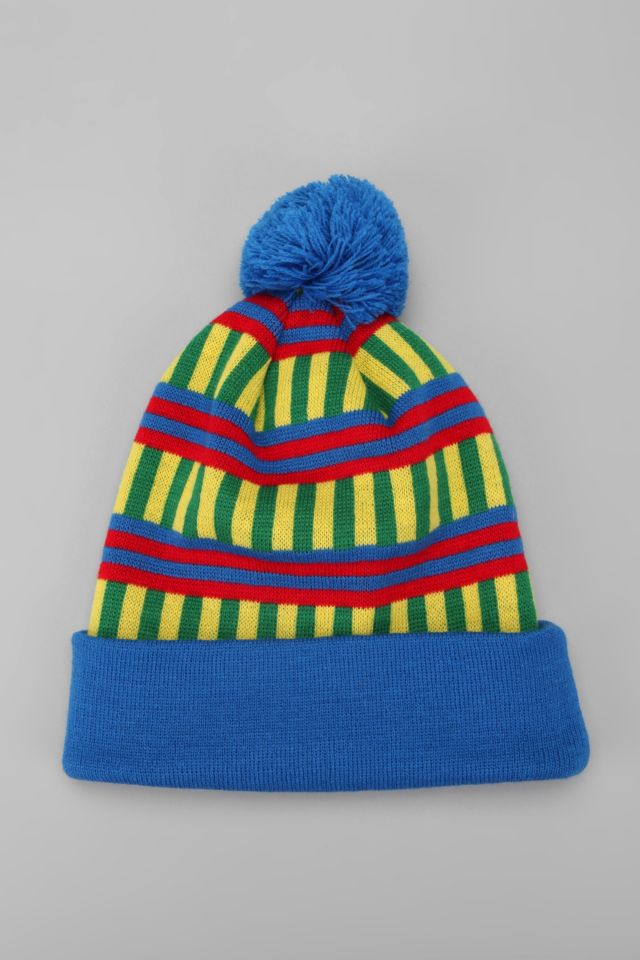 Tuque à rayures fluo #1