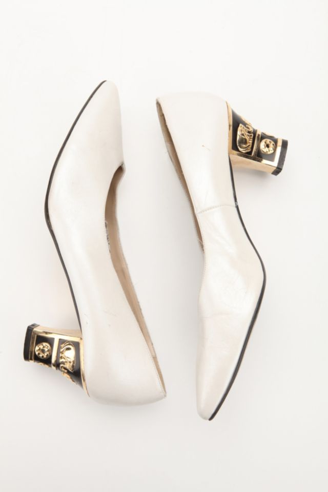 Vintage '80s Embellished Heel Pump - Size 8 #4