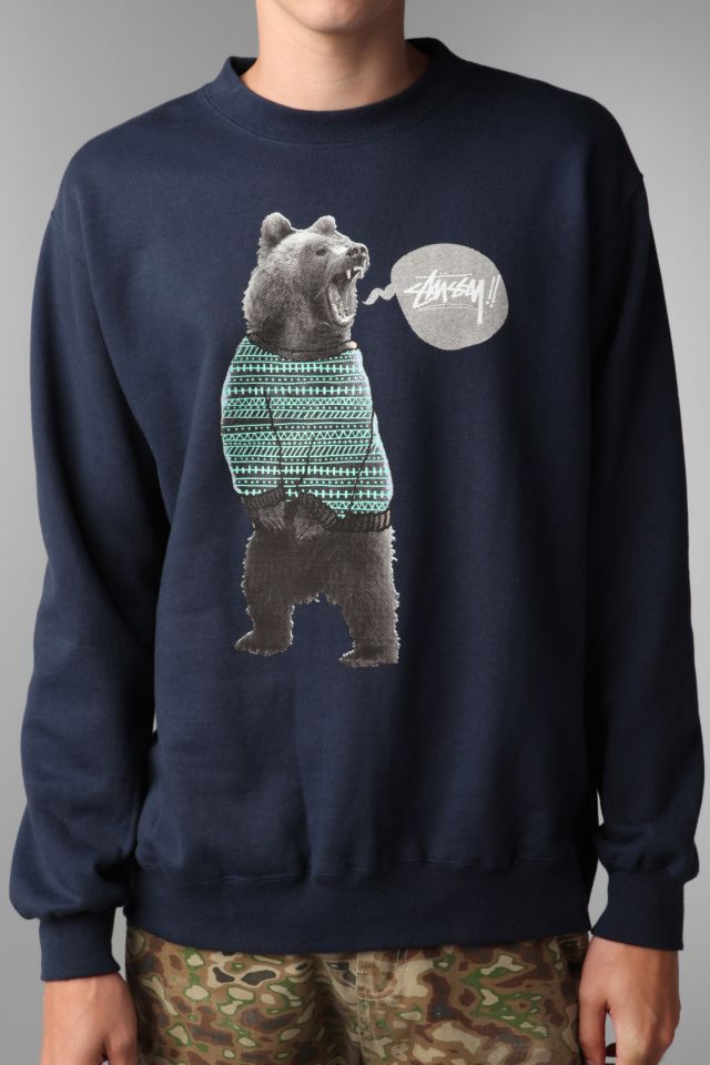 Stussy store bear sweatshirt