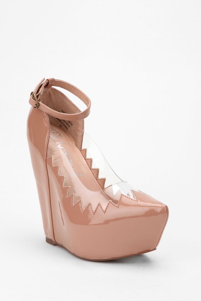 Jeffrey campbell best sale clear wedge