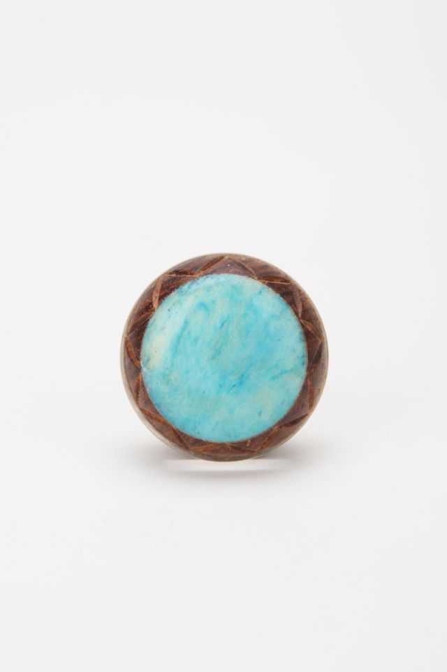 Carved Turquoise Knob #1