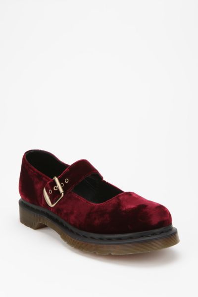 Penetration archive subway Dr. Martens Velvet Mary Jane | Urban Outfitters