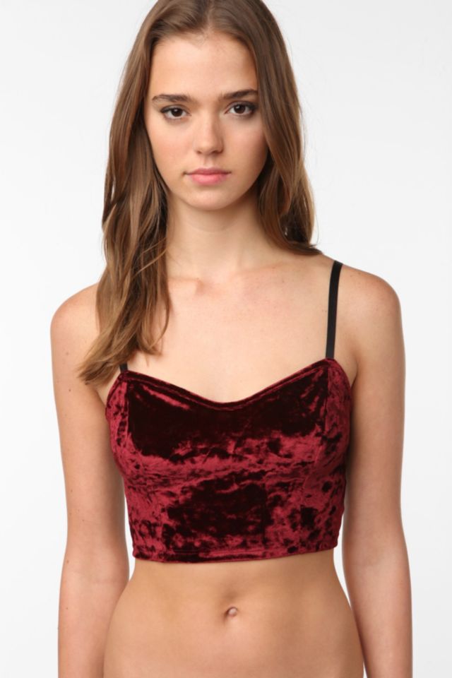 Urban Outfitters Sparkle Fade Lace Bralette in Black