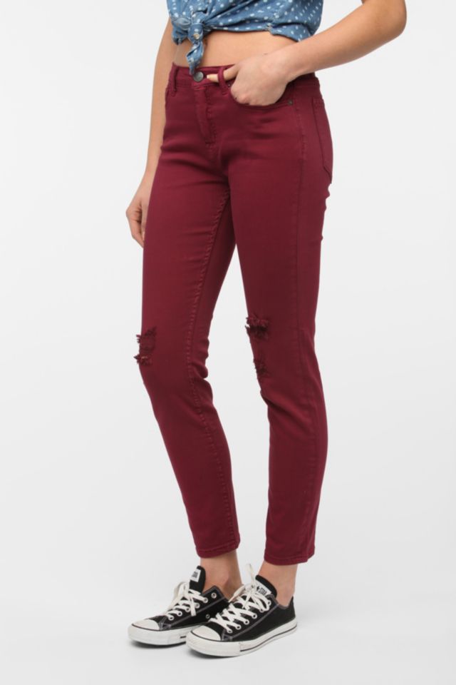BDG - Jeans fuseau taille haute - Canneberge #1