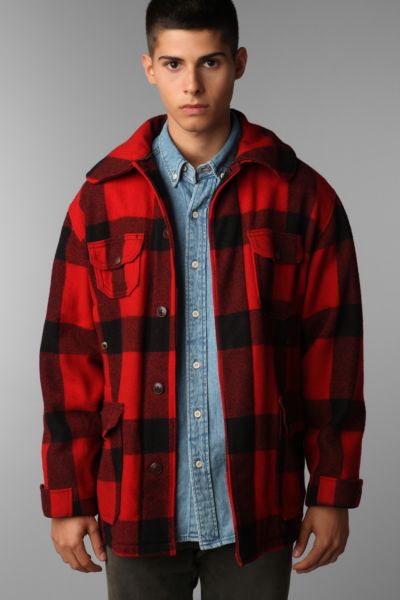 woolrich men's plaid jacket