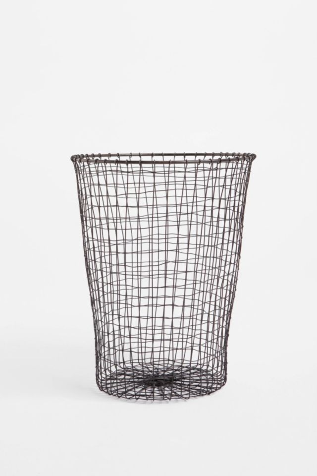 Woven Wire Trashcan #1
