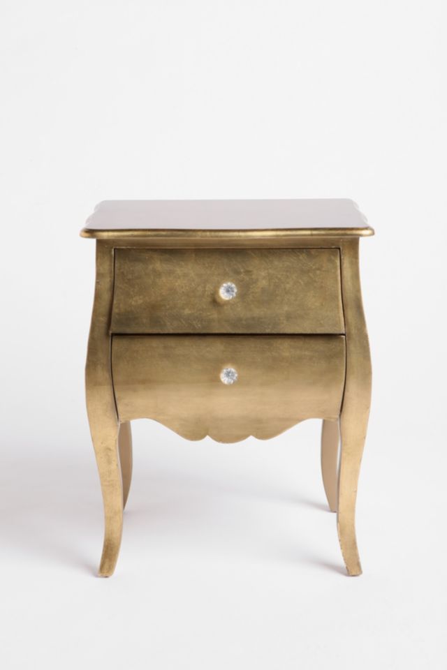 Brass Leaf Side Table #1