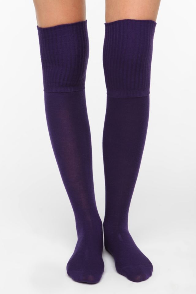 Ribbed Cuff Over-The-Knee Sock #1