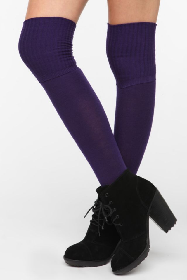 Ribbed Cuff Over-The-Knee Sock #3