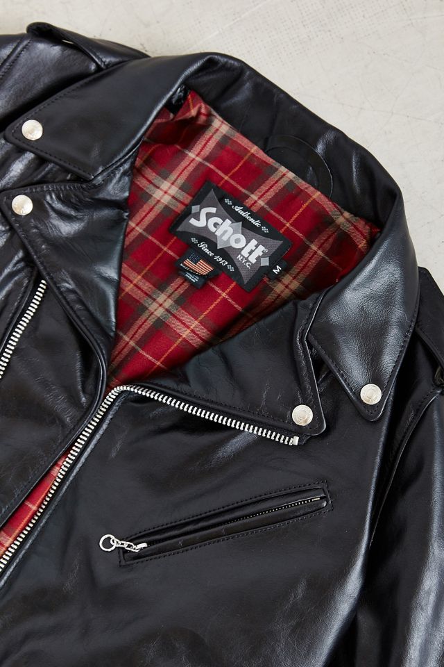 HUF×SCHOTT LEATHER JACKET Schott Vintage Motorcycle Leather Jacket - Grey | Leather Jackets