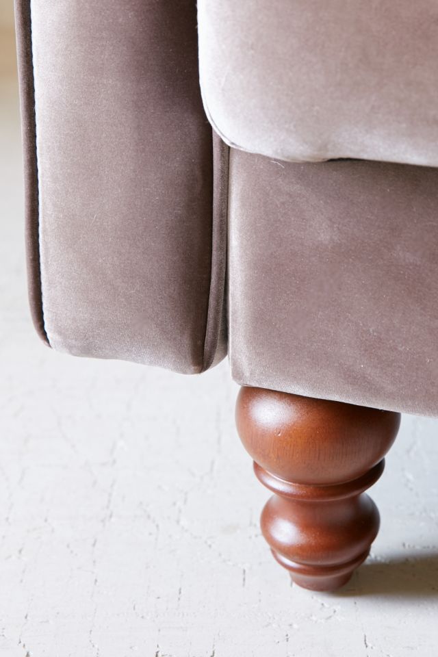 Ava Velvet Tufted Sleeper Sofa #5