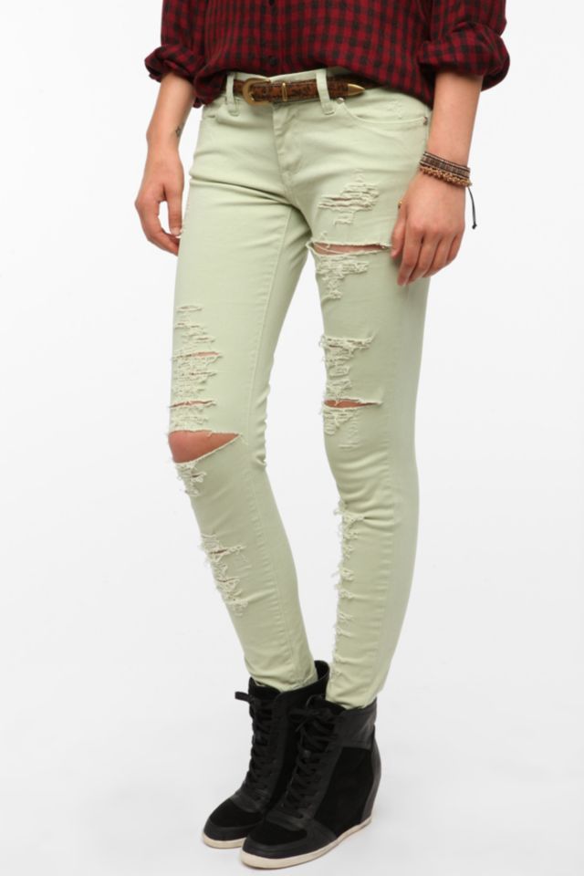 BLANKNYC Destructed Skinny Ankle Jean #1