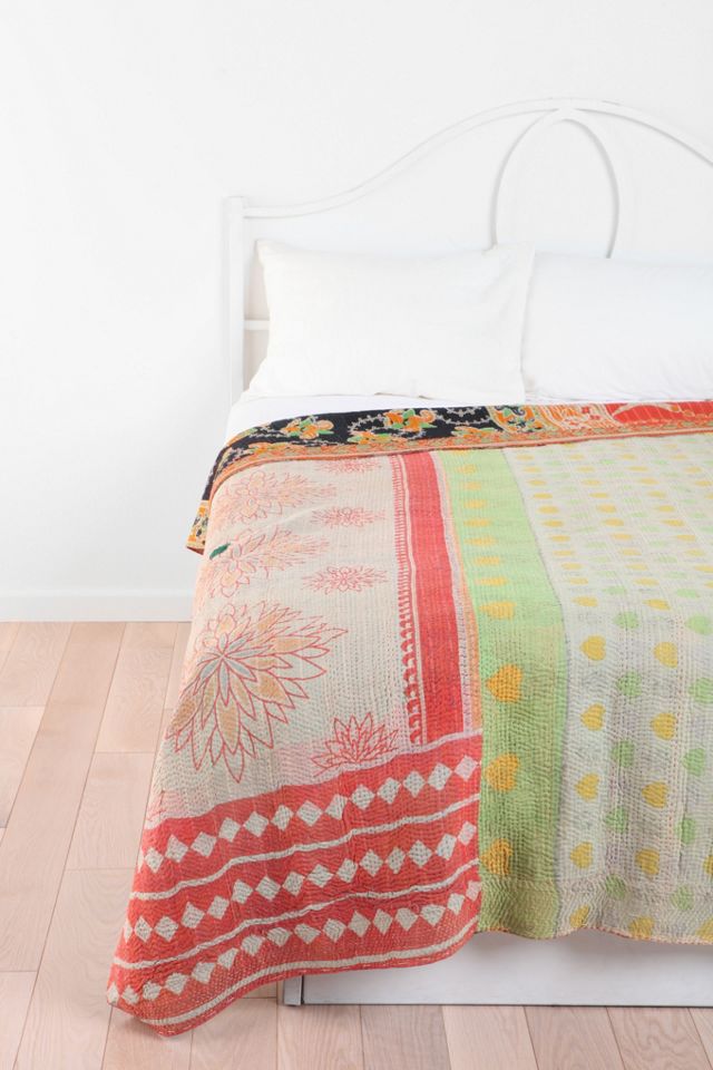 One-Of-A-Kind Kantha Quilt #1