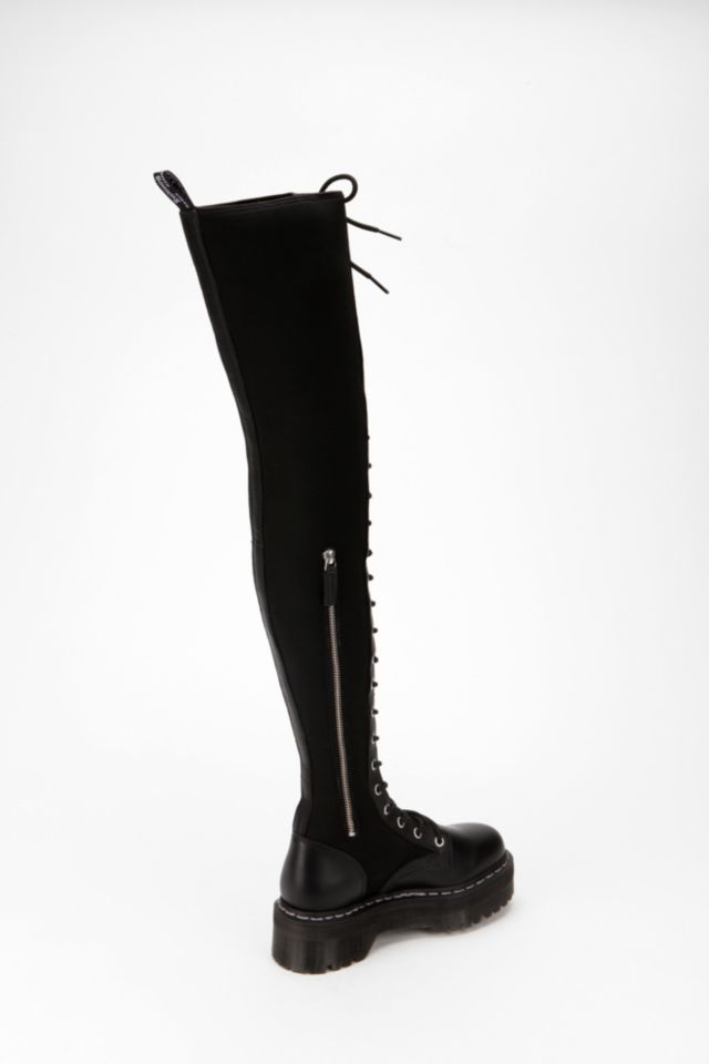 Doc martens over on sale the knee boots