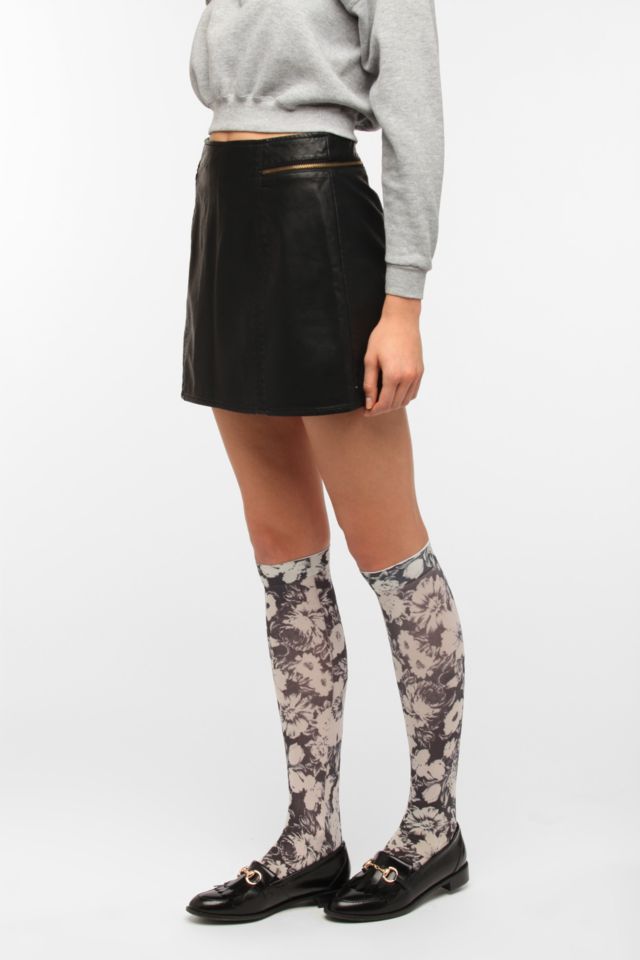Silence & Noise High-Waist Zipper Mini Skirt #1