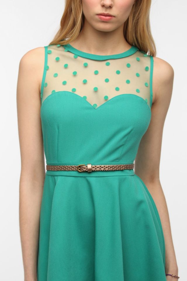 Kimchi Blue Daisy-Scallop Skinny Belt #2