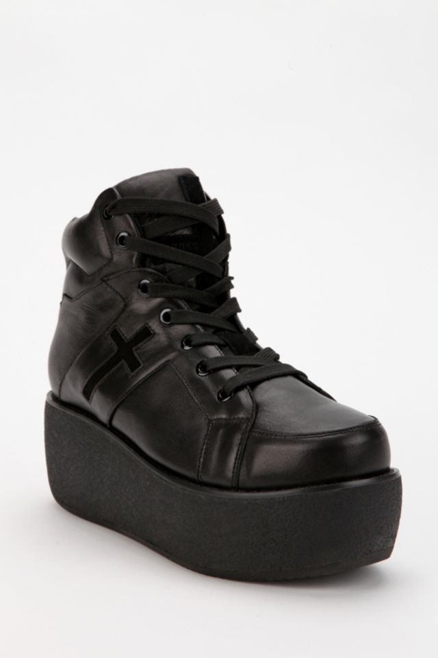 enthousiasme stel je voor gegevens UNIF Leather Cross Trainer Platform-Sneaker | Urban Outfitters
