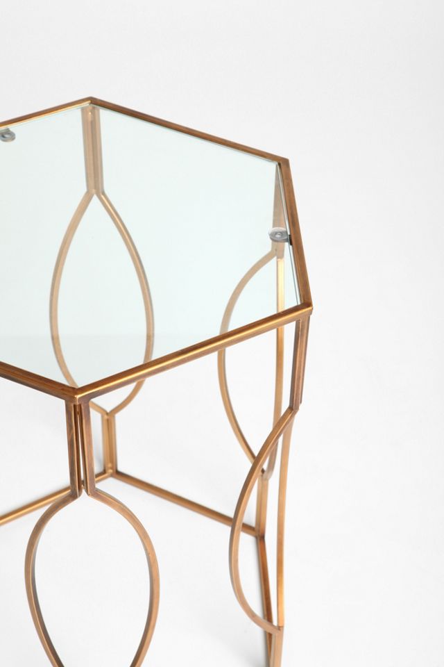 Hexagon Side Table #3