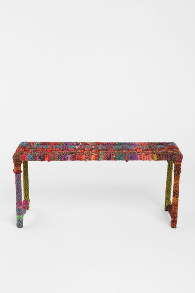 Rainbow Weave Bench #1