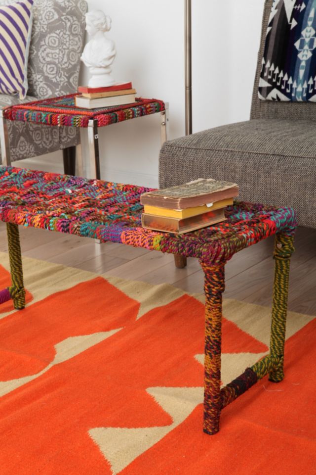 Rainbow Weave Bench #3