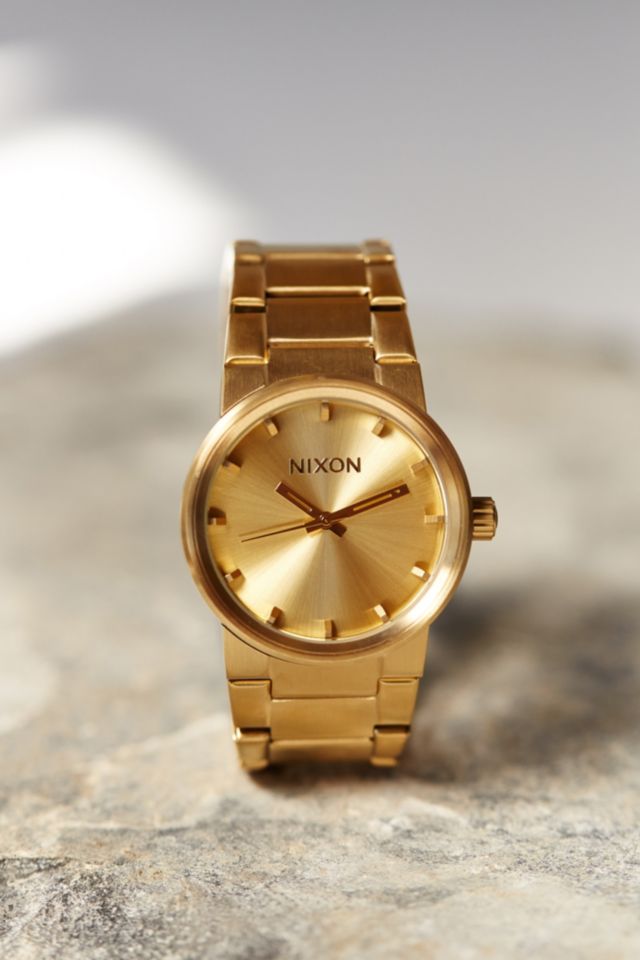 Nixon cannon gold watch best sale