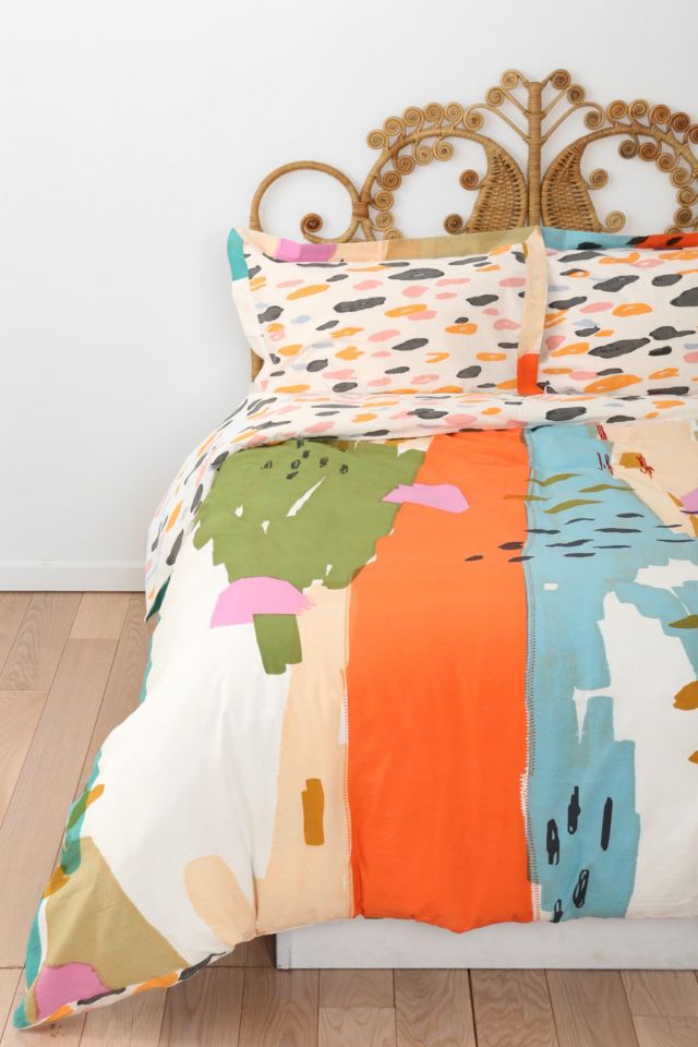 Char-Bea By Ashley G Brush Stroke Duvet Cover #1