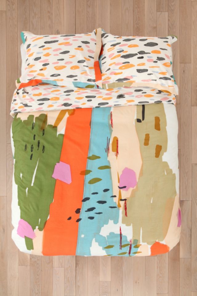 Char-Bea By Ashley G Brush Stroke Duvet Cover #2