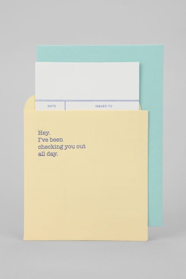Checking You Out Card Urban Outfitters