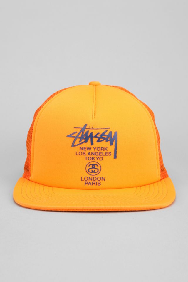 Stussy World Tour Trucker Hat Urban Outfitters