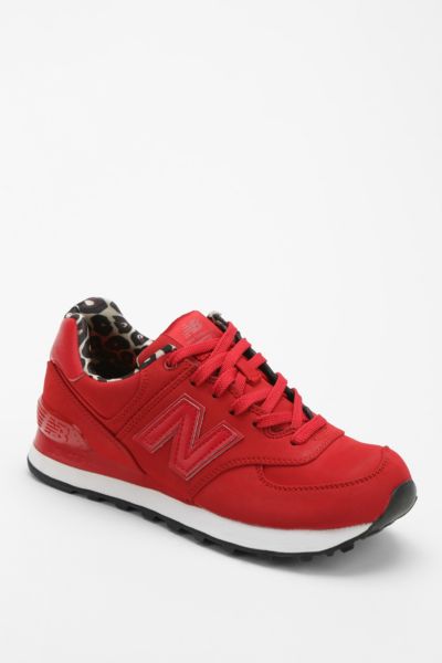 new balance 574 red leopard