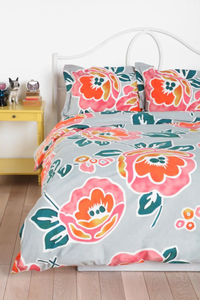 Plum & Bow Peonies Duvet Cover #1