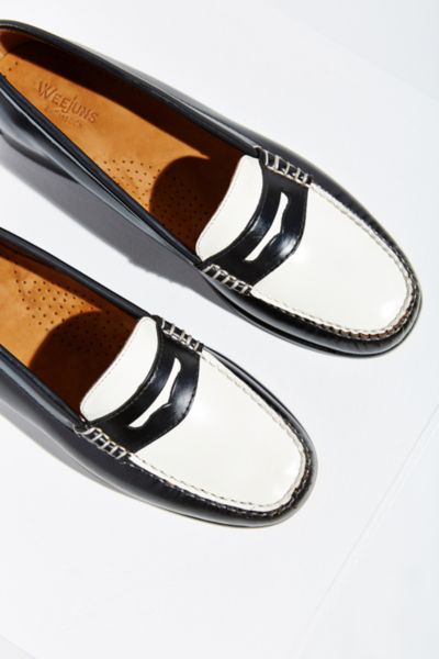 bass two tone loafers