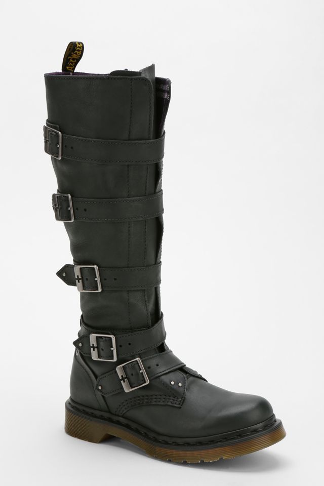 Dr martens buckle strap boots online