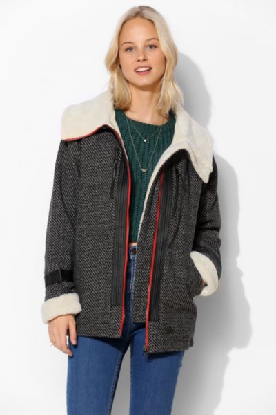 sherpa trim jacket