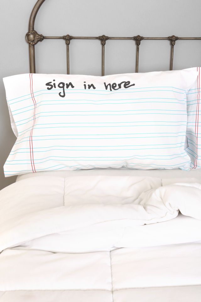 Taies d'oreiller Sign In Here - Ensemble de 2 #2