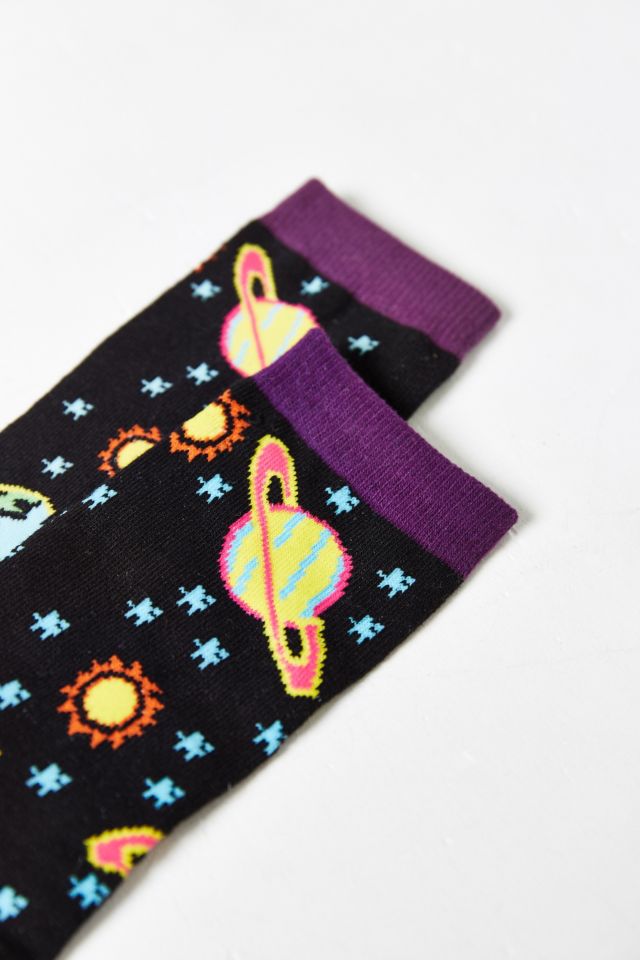 Neon Space Sock #1