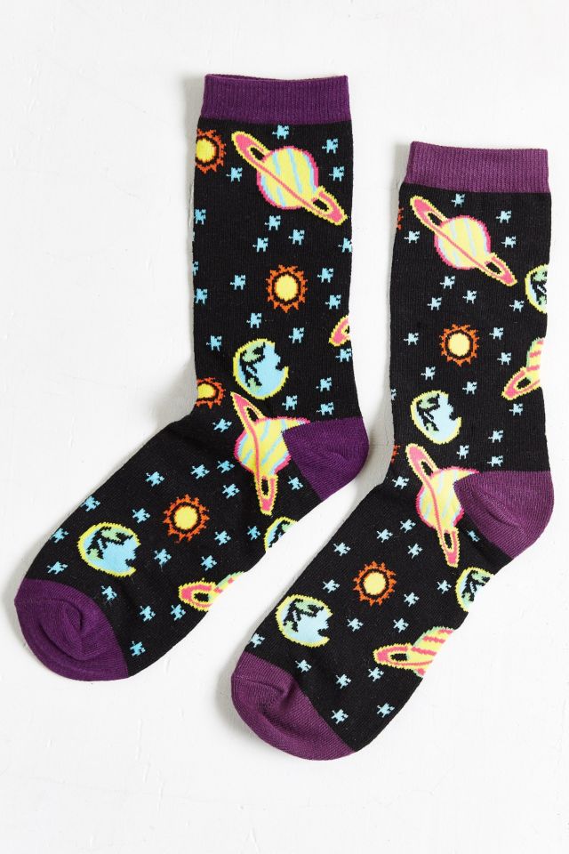 Neon Space Sock #2