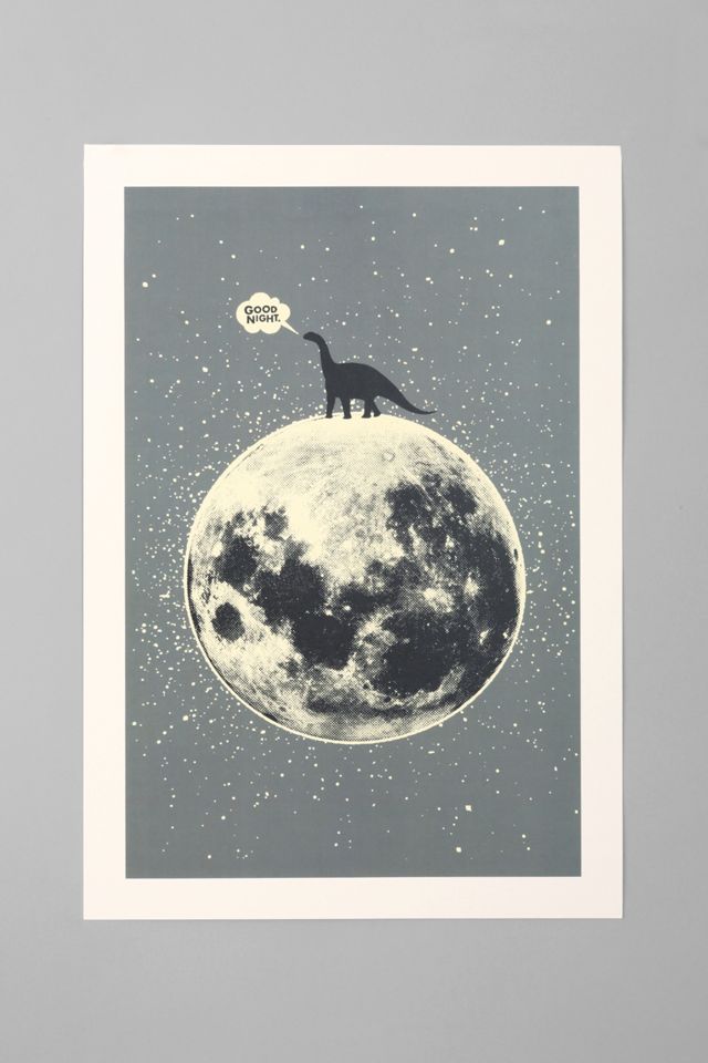 Aesthetic Apparatus Lunasaurus Art Print Urban Outfitters