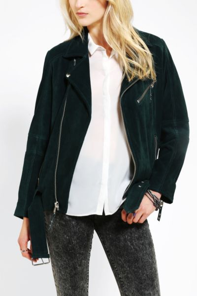 emerald suede jacket