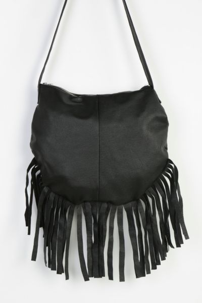 Urban Renewal Leather Fringe Crossbody Bag | Urban Outfitters