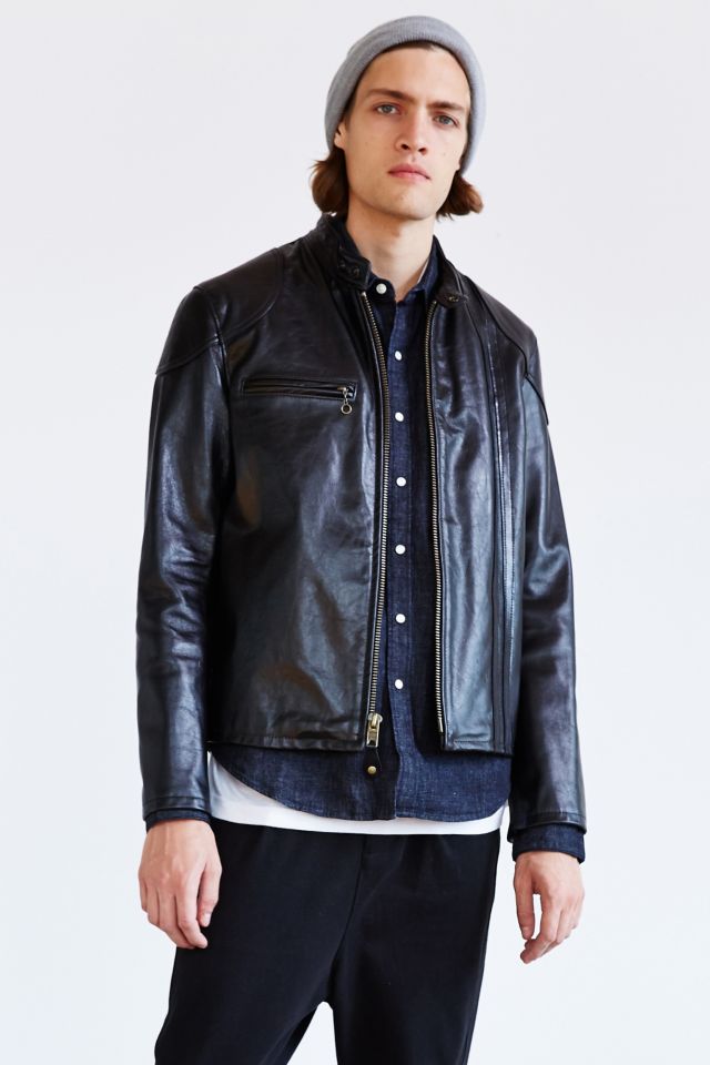 Schott cafe 2024 racer leather jacket