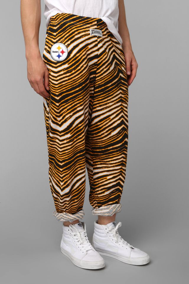 Pittsburgh Steelers Zubaz Black Traditional Sleep Pants