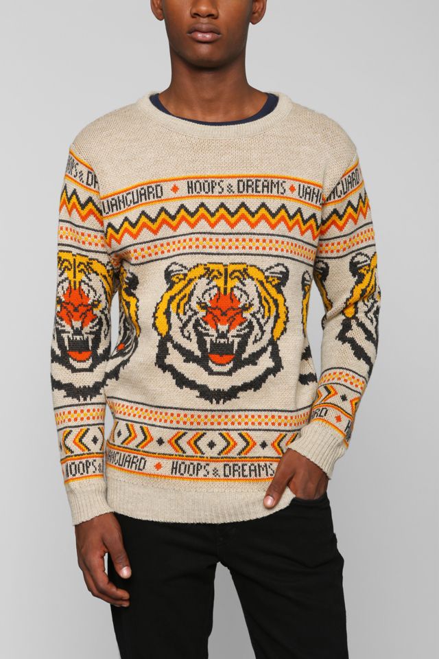 Verbieden Claire ledematen Vanguard Hoops & Dreams Tiger Knit Sweater | Urban Outfitters