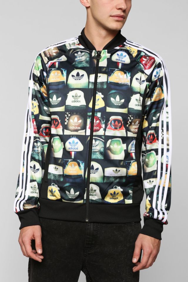 adidas Print Superstar Zip-Up Sweatshirt  #1