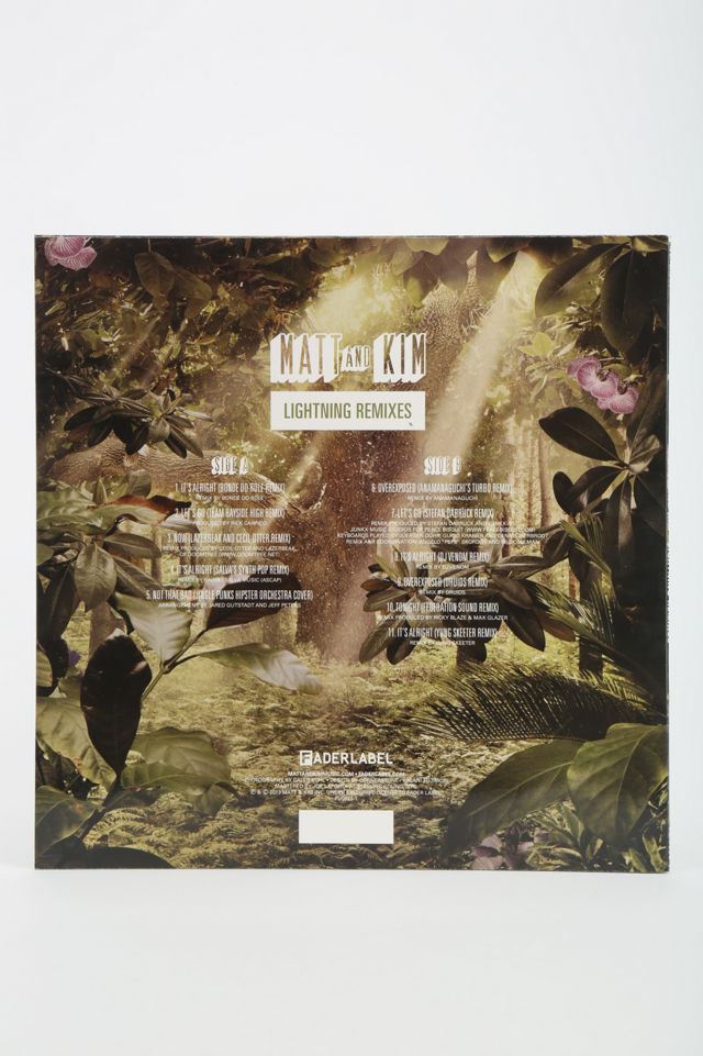 Matt And Kim Lightning Remixes LP Urban Outfitters