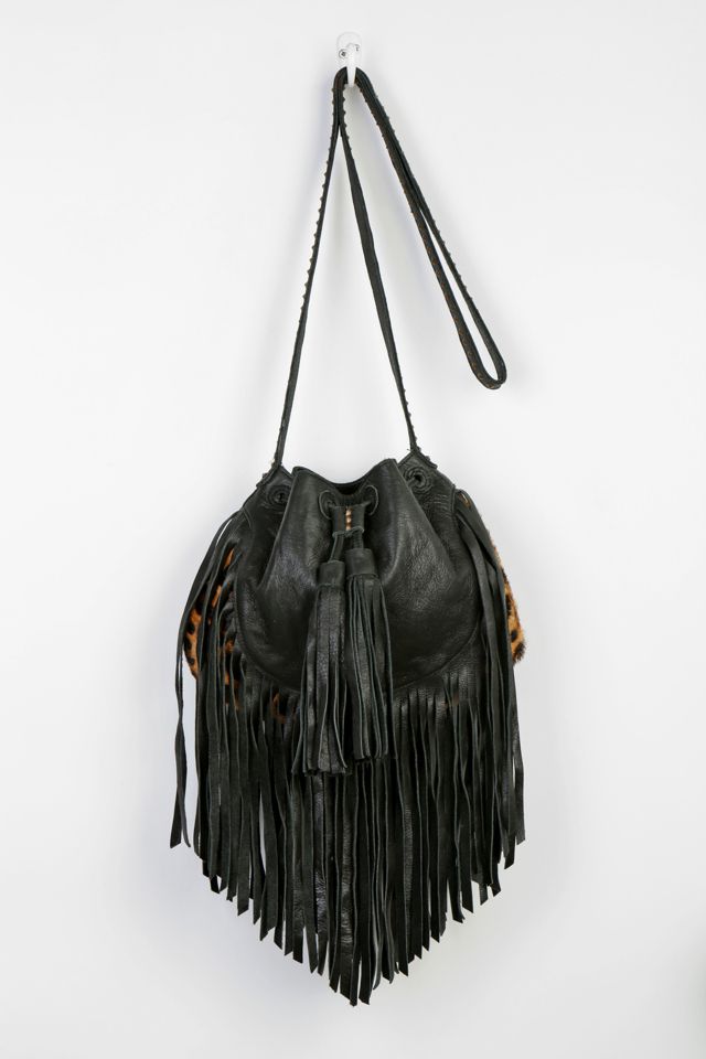 Cleobella Gita Fringe Bucket Bag | Urban Outfitters