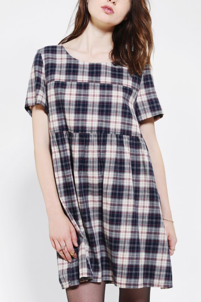 Glamorous Plaid Babydoll Dress | Urban Outfitters