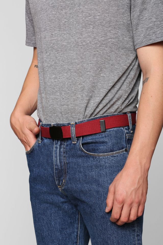 Urban Outfitters Square Buckle Belt RRP £12 New Black Medium/Large 
