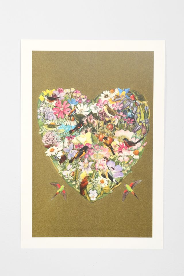 Seiko Kato Love Heart Art Print | Urban Outfitters